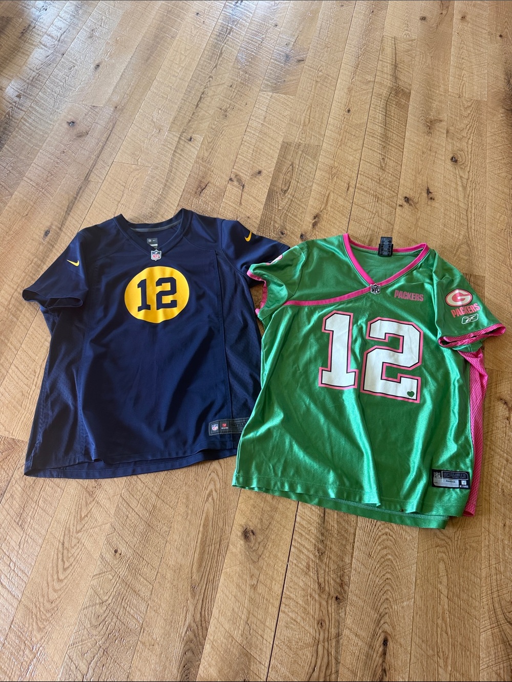 Vintage Packer Nike and Reebok official Rodgers xxl women’s  Football Jerseys